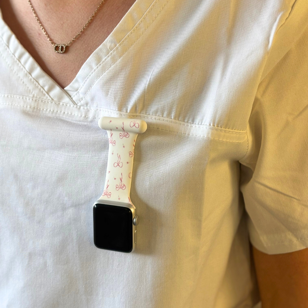 Apple Watch Clip-on Fob Strap - Dainty Bows