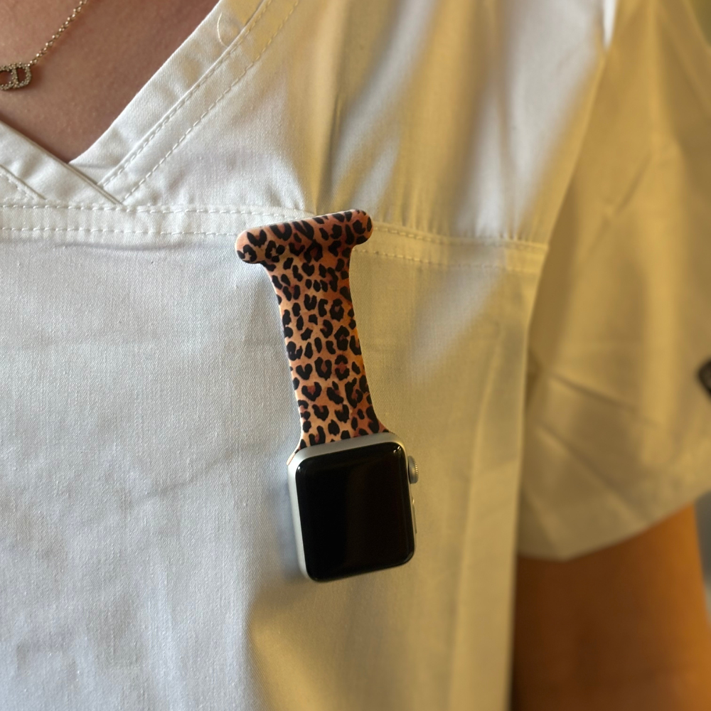 Apple Watch Clip-on Fob Strap - Leopard