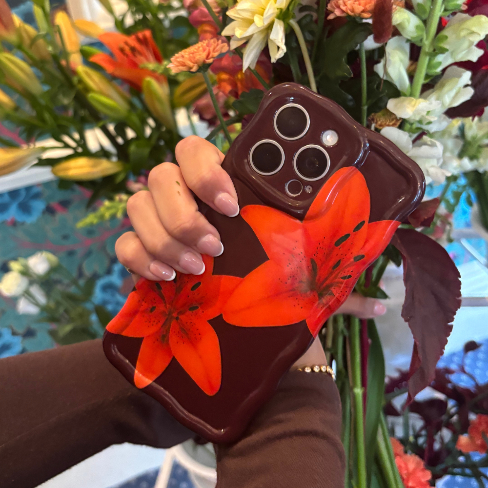 Wavy Phone Case - Cinnamon Lily