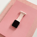 Apple Watch Clip-on Fob Strap - Ditsy Floral Pink